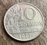 C50 - Moneda foarte veche - Brazilia - 10 centavos - 1967