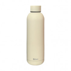 Termos Zilan ZLN9839 tip sticla sport, capacitate 500ml, interior din inox, pereti dublii, crem