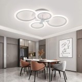 LUSTRA LED CERCURI 56W CU 4 BRATE 3 CULORI+IR 580mm x 90mm
