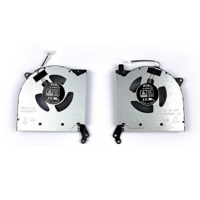Set coolere Laptop, Lenovo, Legion 5-15ACH6G Type 82NW, 5H40S20382, DFSAL12E164810, FNKA, DFSAL12E064860, FNK9, 10V, 0.8A, 4 pini foto