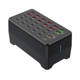 Incarcator Statie OEM WLX-268F, 150W, 3A, 12 x USB-A - 18 x USB-C, Gri