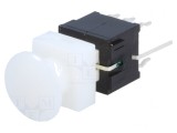 Comutator Tastatură DPDT Incolor LED Verde 30V 0.1A
