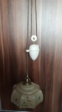 Vand lampa veche cu contra greutate ideala pt tavane inalte