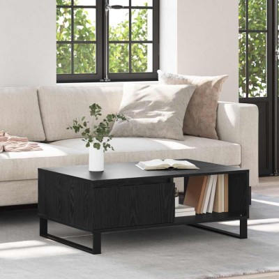 vidaXL Masă de cafea Stejar negru 90 x 60 x 35 cm Lemn compozit 882591 foto