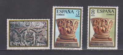 SPANIA CRACIUN 1974 MI: 2112-2114 MNH foto