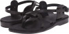 Sandale Romane Hippie Negre, 35 - 37, 39 - 44, 46, Negru, Piele naturala, Sandaleromane