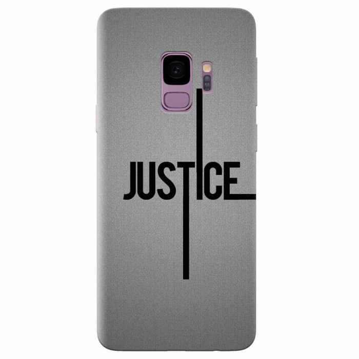 Husa silicon pentru Samsung S9, Amir Justice Minimalistic Nubheebuccus Text