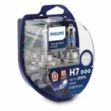 Set 2 Becuri H7 55W 12V Racing Vision GT200 Philips +200% mai multa lumina