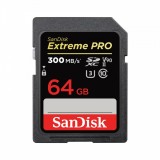 Card Memorie SDXC SanDisk Extreme Pro, 64Gb, Clasa 10 / UHS-1 U3 SDSDXXU-064G-GN4IN