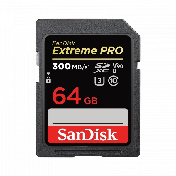 Card Memorie SDXC SanDisk Extreme Pro, 64Gb, Clasa 10 / UHS-1 U3 SDSDXXU-064G-GN4IN