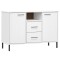 Servanta cu picioare metalice &bdquo;OSLO&rdquo; alb 113x40x77 cm lemn