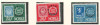 Norvegia 1955 Mi 393/95 (390/92 overprint) MNH - Expozitia de timbre &bdquo;Norwex&rdquo;, Nestampilat