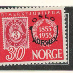 Norvegia 1955 Mi 393/95 (390/92 overprint) MNH - Expozitia de timbre „Norwex”