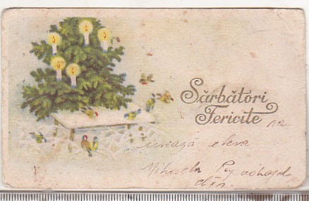 bnk cp Felicitare interbelica - Sarbatori fericite