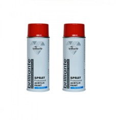 Pachet 2 x Vopsea Spray Brilliante Rosu RAL 3001 400 ml