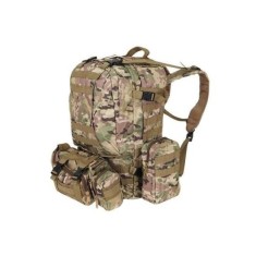 Ghiozdan/rucsac tactic, cu 3 compartimente detasabile, poliester 600D, 45 L, 50x16x60 cm, Isotrade GartenVIP DiyLine