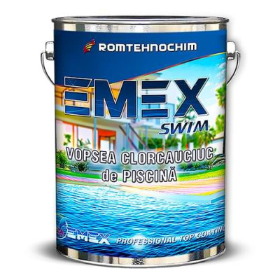 Vopsea Clorcauciuc de Piscina &amp;ldquo;Emex Swim&amp;rdquo; - Verde - Bid. 5 Kg foto