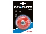 Perie frontală oţel rezistent la acizi 80mm M14 GRAPHITE 57H582
