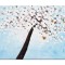 Tablou Copacul vieti pictat manual living, Fericire, 70x50cm ulei pe panza in relief efect 3D