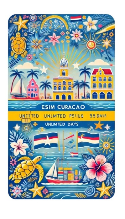 eSIM Curacao, Unlimited Plus, 15 Days