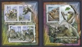 DB1 Fauna Africa Centrala Urs Koala MS + SS MNH, Nestampilat