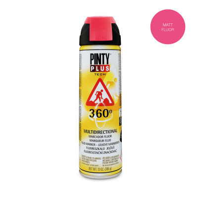 Vopsea Spray marcaj fluorescent, rosu, interior / exterior, T107, 500 ml foto
