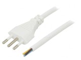 Cablu Electric 3x0.75mm2 PVC Alb 1m 10A