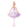 Păpușă Balerină Prim-Balerina 29cm, Rochie Tul Roz, Cercei Argintii, Poante Roz, 3+ Ani