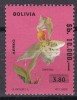 Bolivia 1984 flori orhidee MI 1016 supratipar MNH, Nestampilat