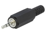 Conector Jack 2,5mm Mufă Tată Stereo cu Manșon Piste 3 Drept