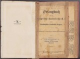 C91 Gesangbuch f&uuml;r die Evangelische Landeskirche A. B.* in den Siebenb&uuml;rgischen Landesteilen Ungarns, 1898, editura Drotleff, Sibiu