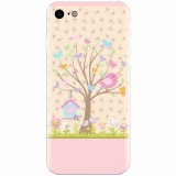 Husa silicon pentru Apple Iphone 6 Plus, Cute Birdhouse