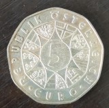 Moneda Austria - 5 Euro 2009 - Joseph Haydn - Argint