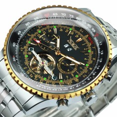 Ceas barbatesc de mana Jaragar Multifunctional Tourbillon Skeleton Mecanic Automatic