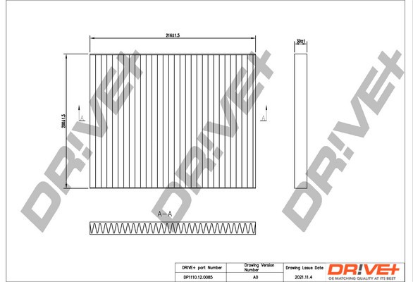 Dr!ve+ DP1110.12.0085 Filtru, aer habitaclu