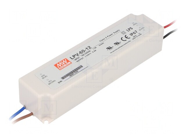 Alimentator LED 60W 12V 5A