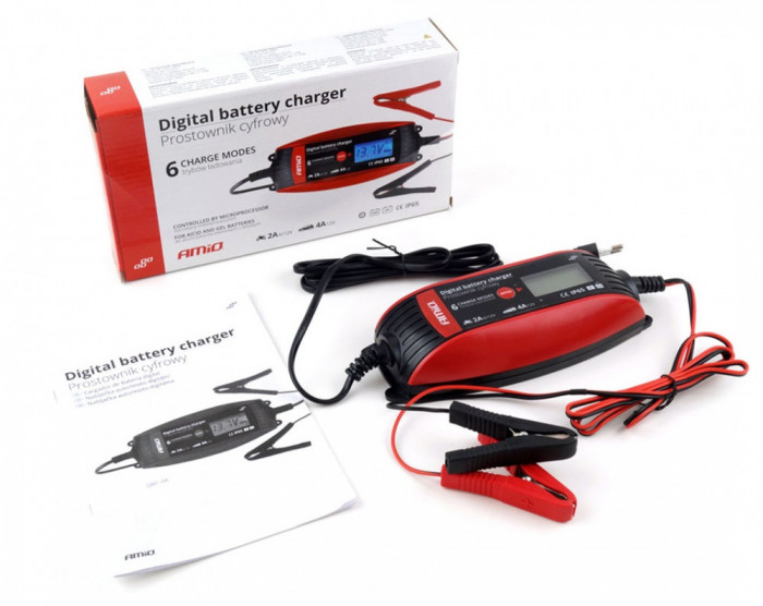 Redresor Auto Digital Amio 6V/12V - 2A/4A - DVL DBC-4A 02088