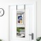 vidaXL Oglindă pentru ușă, auriu, 30x100 cm, sticlă și aluminiu 327414