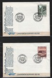 FEROE 1978 - ANIVERSARI. BIBLIOTECA NATIONALA. 2 FDC-URI, C23