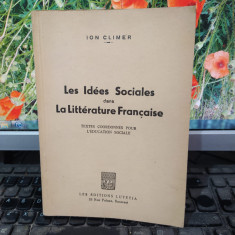 Ion Climer, Les Idees Sociales dans La litterature Francaise, București 1948 158