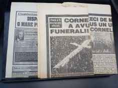 Lot 3 ziare Evenimentul Zilei 1995 - funeralii Corneliu Coposu foto