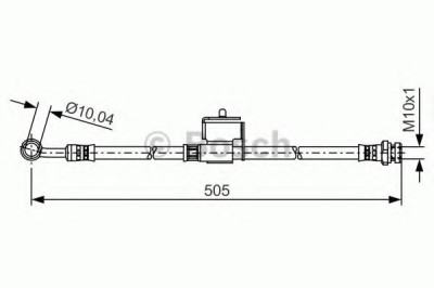 Conducta / cablu frana KIA RIO II (JB) (2005 - 2016) BOSCH 1 987 481 505 foto