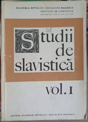STUDII DE SLAVISTICA VOL.1-GH. BOLOCAN foto