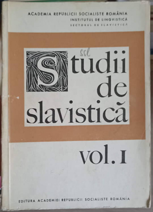 STUDII DE SLAVISTICA VOL.1-GH. BOLOCAN-239725