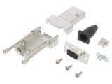 Conector D-Sub 15-Pin Mamă Lipire Cablu Gold 11.5mm