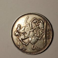 Di.115. Moneda 1 Crown 1989 Arg, Regina Victoria foto