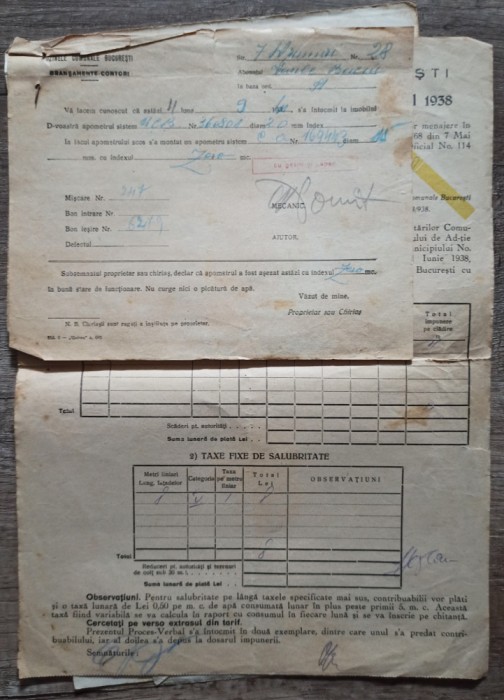 Dosar Uzinele Comunale Bucuresti anii &#039;30