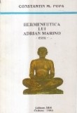 Hermeneutica lui Adrian Marino