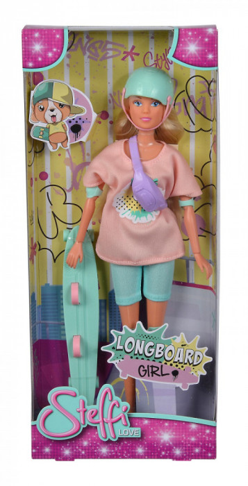 STEFFI LOVE PAPUSA STEFFI CU LONGBOARD SuperHeroes ToysZone