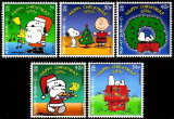 Gibraltar 2001 - Craciun, desene animate, Snoopy, serie neuzata